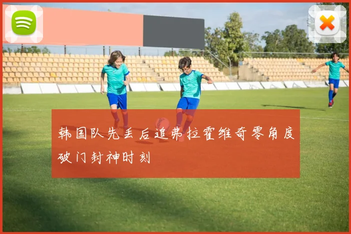 韩国队先丢后追弗拉霍维奇零角度破门封神时刻